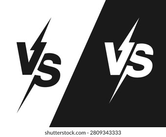 VS logo sport for match.