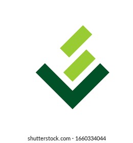 VS logo vector modern template