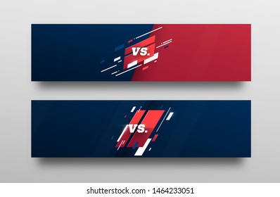 VS Logo. Versus Board of rivals, with space for text. vector illustration. Grey vs banner. football, basketball, soccer screen. vector illustration. yellow. in dark background