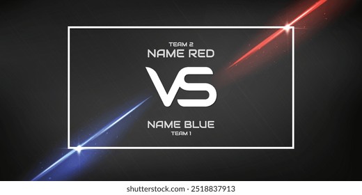 VS modern gold visuals used for sports and gaming.