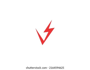 VS power Logo Design with Creative Modern vector icon template
