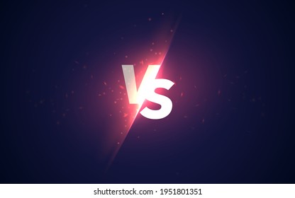 Vs Sign Vector Versus Background Glowing Stock Vector (Royalty Free ...