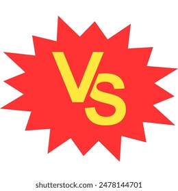 VS Sign. Versus Battle Icon. Simple VS Logo. Vector Illustration
