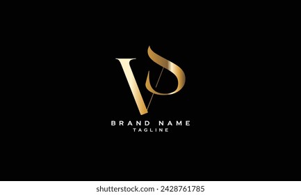 VS, SV, Abstract initial monogram letter alphabet logo design