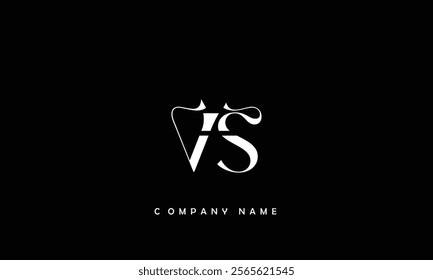 VS, SV Abstract Letters Logo Monogram