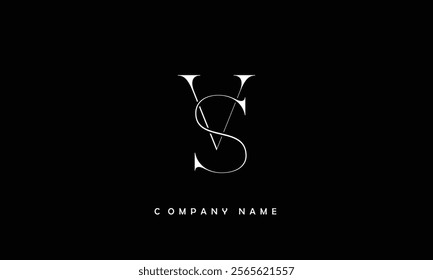 VS, SV Abstract Letters Logo Monogram