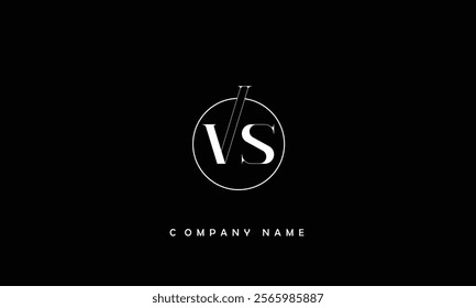 VS, SV Abstract Letters Logo Monogram