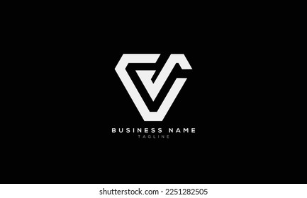 VS, SV, AS, SA, CS, SC, AS, SA, Abstract Initial-Monogramm-Buchstaben-Logo-Design