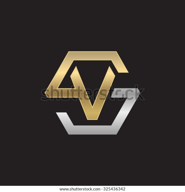 Vs Sv Initial Logo Hexagon S のベクター画像素材 ロイヤリティフリー