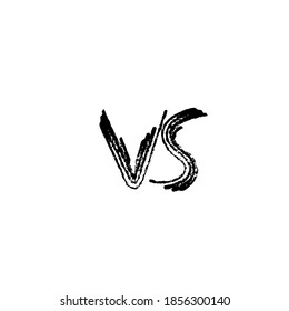 VS symbol screen. Versus lettering. Vector illustration.