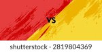 Vs template. Versus comparison blank. Decorative battle cover with lettering. 