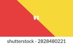 Vs template. Versus comparison blank. Decorative battle cover with lettering.