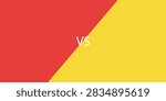 Vs template. Versus comparison blank. Decorative battle cover with lettering.