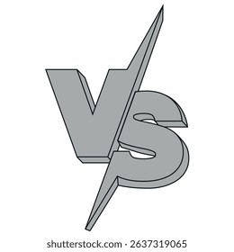 VS Typography for Sports, Fighting, Competition, Battle, Match, Game, Sport Fighting Home Screen