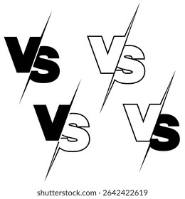 VS Typography for Sports, Fighting, Competition, Battle, Match, Game, Sport Fighting Home Screen