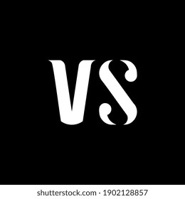 Diseño del logotipo de la letra V S. 