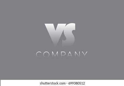 VS V S letter logo combination pastel blue alphabet vector creative company icon design template modern