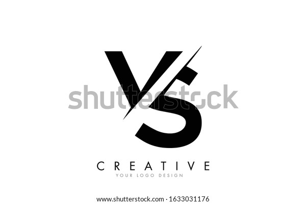 Vs V S Letter Logo Design Stock Vector (Royalty Free) 1633031176 ...