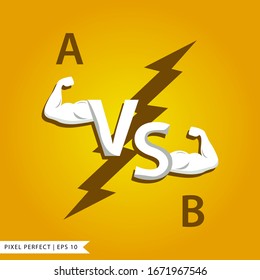 VS or Versus competition and championship background for sports leagues and war. Vector Illustration
