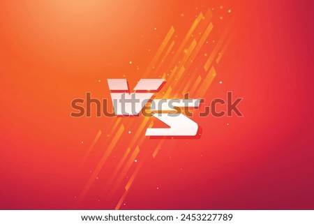 VS Versus conflict battle screen team fight comparison futuristic colorful lower third for soccer football sports banner