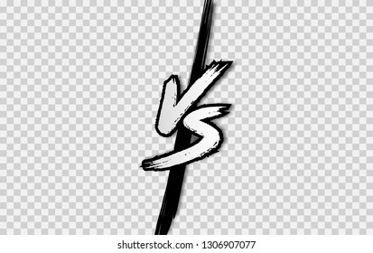 VS. Versus letter logo. Battle vs match, game