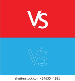 VS. Versus Letter-Logo. Battle vs Match, Spiel, versus Logo Buchstaben. Versus- oder VS-Buchstaben-Logo
Vorlage des Symboldesigns, einfache vs. Logo-Design-Vektorgrafik, flach versus Symbol.
