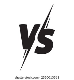 VS. Versus letter logo. Battle vs match, game. vector Illustration. Eps 10