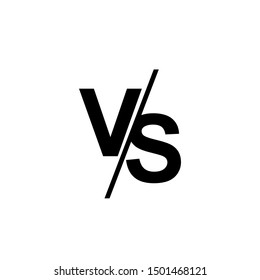Vs Versus Letters Vector Logo Isolated Stock Vector Royalty Free