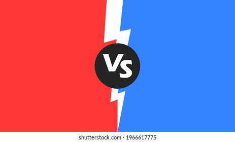 VS. Versus screen. The concept of battle, competition, duel, or comparison. Vector illustration
