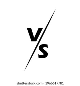 VS. Versus screen. The concept of battle, competition, duel, or comparison. Vector illustration
