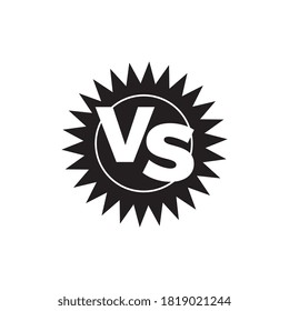 VS Versus sign logo vector design on white background