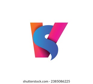 VS Versus Sign Text Typography Design Element flyer, banner design.