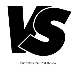 VS, versus Zeichen, Vektorgrafik, VS versus Symbol für Konfrontation oder Opposition Design Konzept, versus Logo für isoliert, VS Letter Design, Versus VS Icon Vektor.