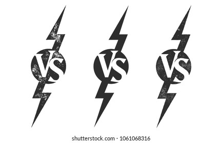 VS versus vector icon for sport match competition or challenge battle