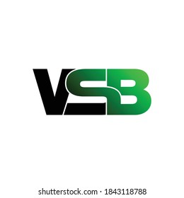 VSB diseño de logotipo para monograma vectorial