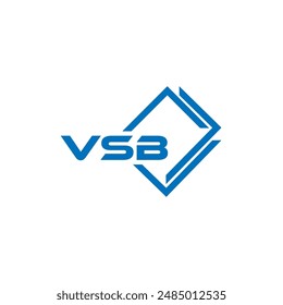 Logotipo VSB. Elemento de carta de promoción de marca de gráfico de Vector. DISEÑO Abstractas DEL LOGOTIPO DE LA LETRA CREATIVA.