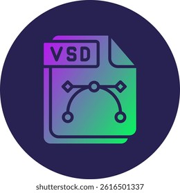 VSD Glyph Circle Gradient Icon