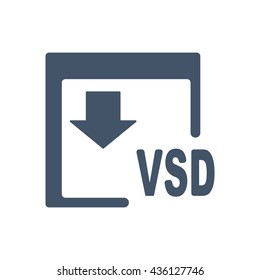 VSD Icon, flat design style