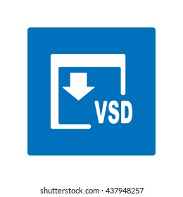 VSD Icon, flat design style