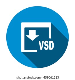 VSD Icon, flat design style
