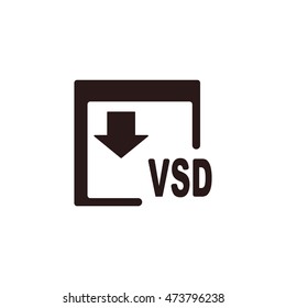VSD Icon, flat design style