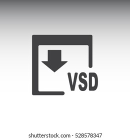 VSD Icon, flat design style