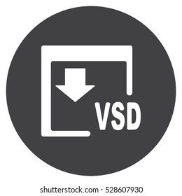 VSD Icon, flat design style