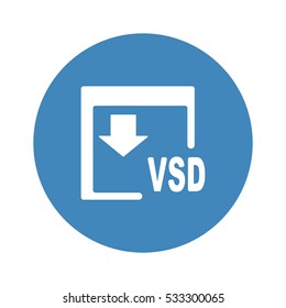 VSD Icon, flat design style