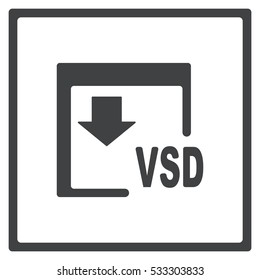 VSD Icon, flat design style