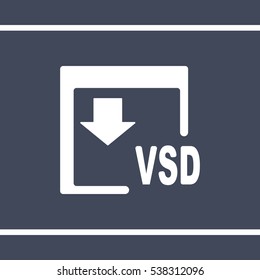 VSD Icon, flat design style