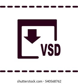 VSD Icon, flat design style