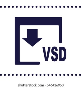 VSD Icon, flat design style