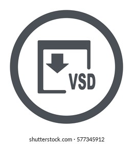 VSD Icon, flat design style