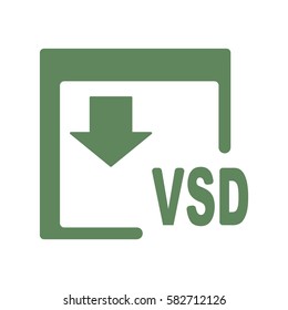 VSD Icon, flat design style